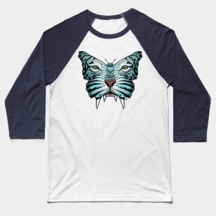 Tiger Butterfly Baseball T-Shirt